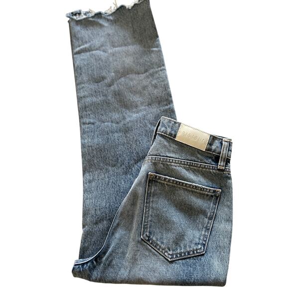 Revolve Pistola Cassie Crop High Rise Straight Button Fly Fairside Vintage Sz 26 - Picture 10 of 12